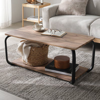 ローテーブル（スクエアタイプ）『LUTON ルトン』 幅90cm ラスティックナチュラル