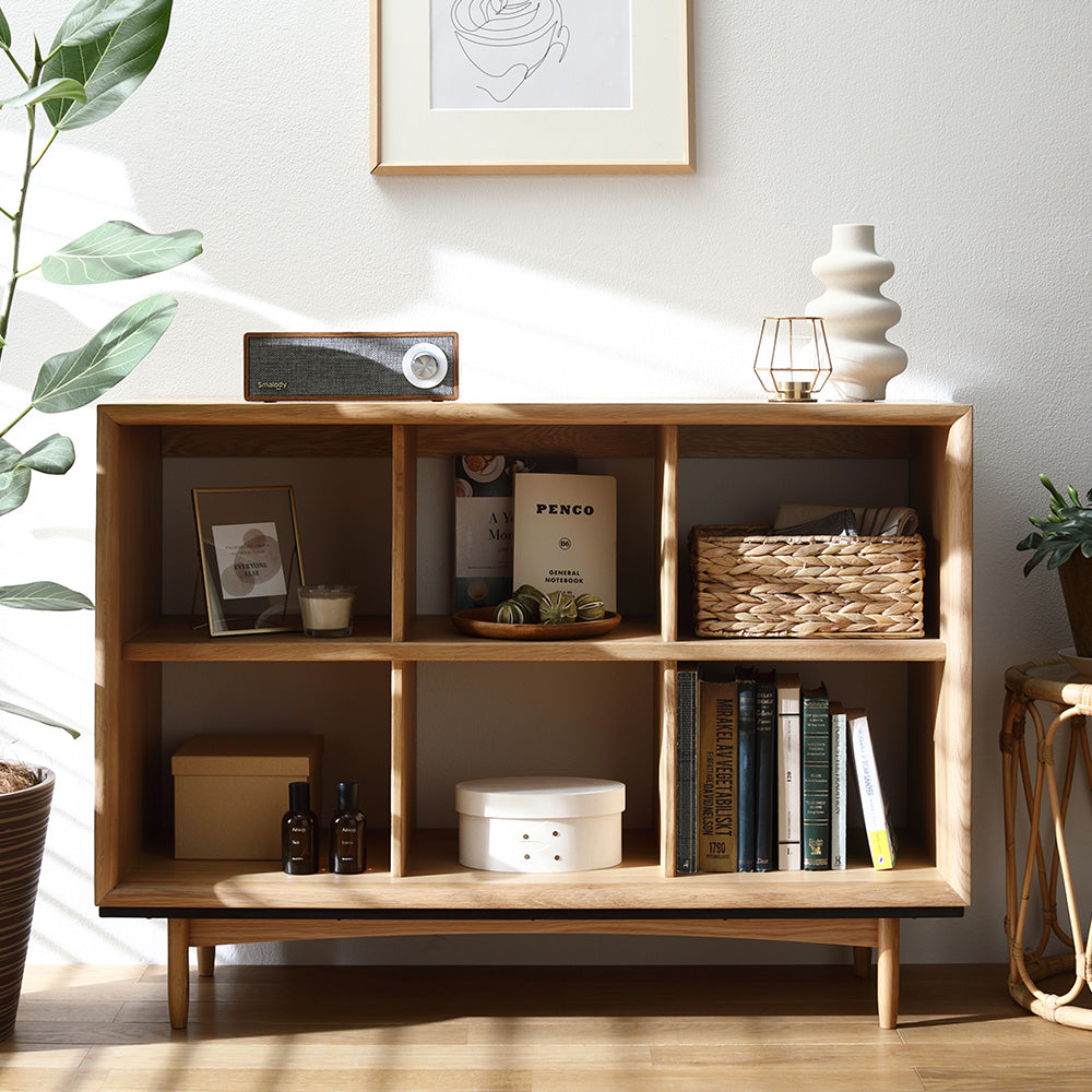 北欧調デザイン オーク材 オープンシェルフ 脚付 幅100 ナチュラル 北欧調デザイン オーク材 オープンシェルフ 脚付 幅100/程よい