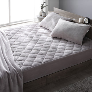 あったかフランネル 寝具セット『toromofu トロモフ』ボックスシーツ＋枕カバー グレージュ