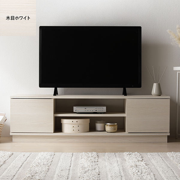 扉付きテレビボード 『Velsta ヴェルスタ』 木目ホワイト
