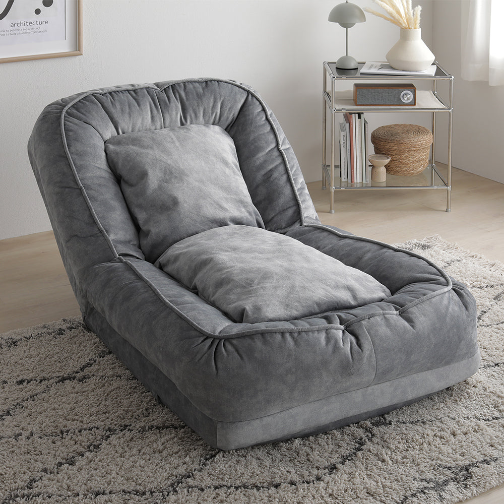 フレキシブルリクライニングソファベッド 3WAY グレー