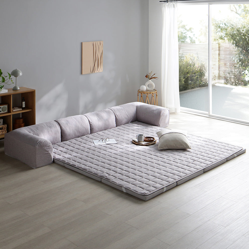 くつろぎフロアソファ 『ROLIG ローリグ』 大サイズ Aタイプ(クッションU型)