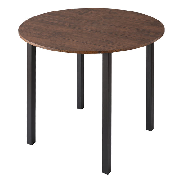 円形ダイニングテーブル 単品 ブラウン×ブラック