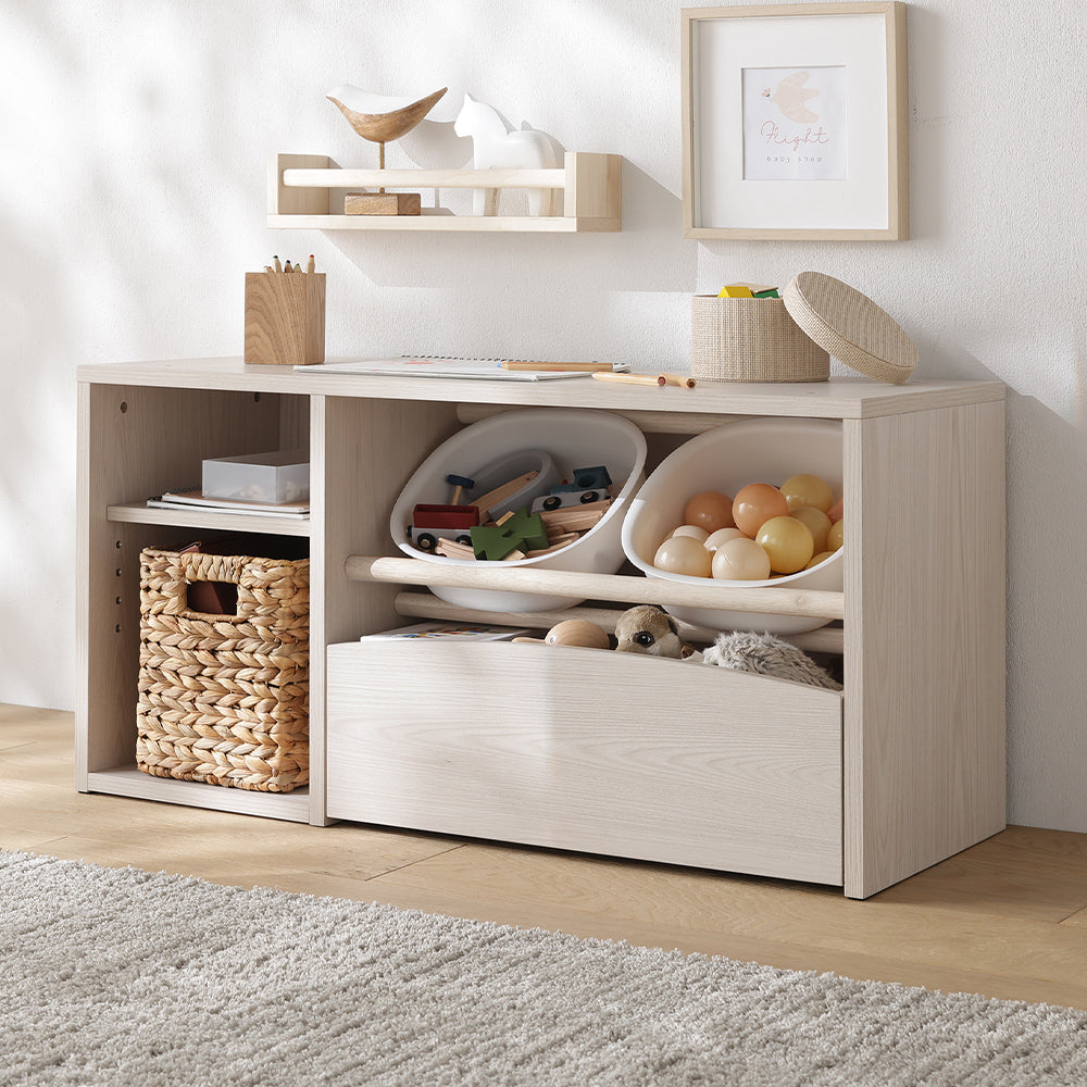 キッズ収納シリーズ 『Kittiö キッティオ』 ユニットタイプ 下棚B単品 幅90cm