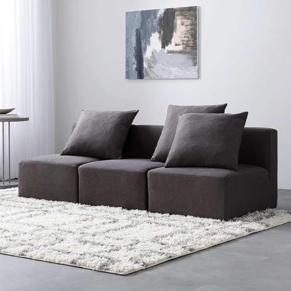 モダンデザインシステムソファ 『Likem ライクム』 Bセット ブラウン