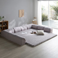 くつろぎフロアソファ 『ROLIG ローリグ』 大サイズ Cタイプ(クッションU型＋I型)