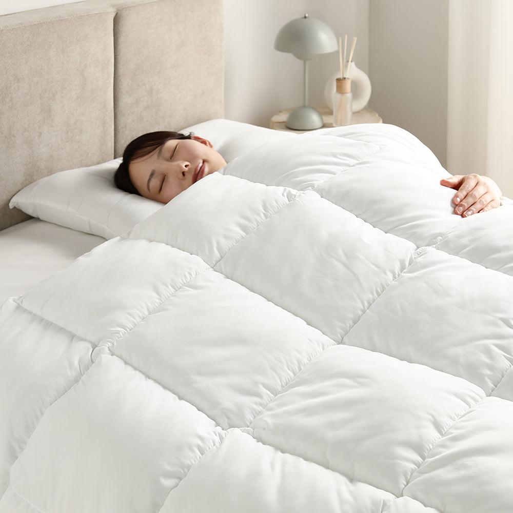 3シーズン使えるしっかりふくらむ パールダウン掛け布団 シングル ホワイト