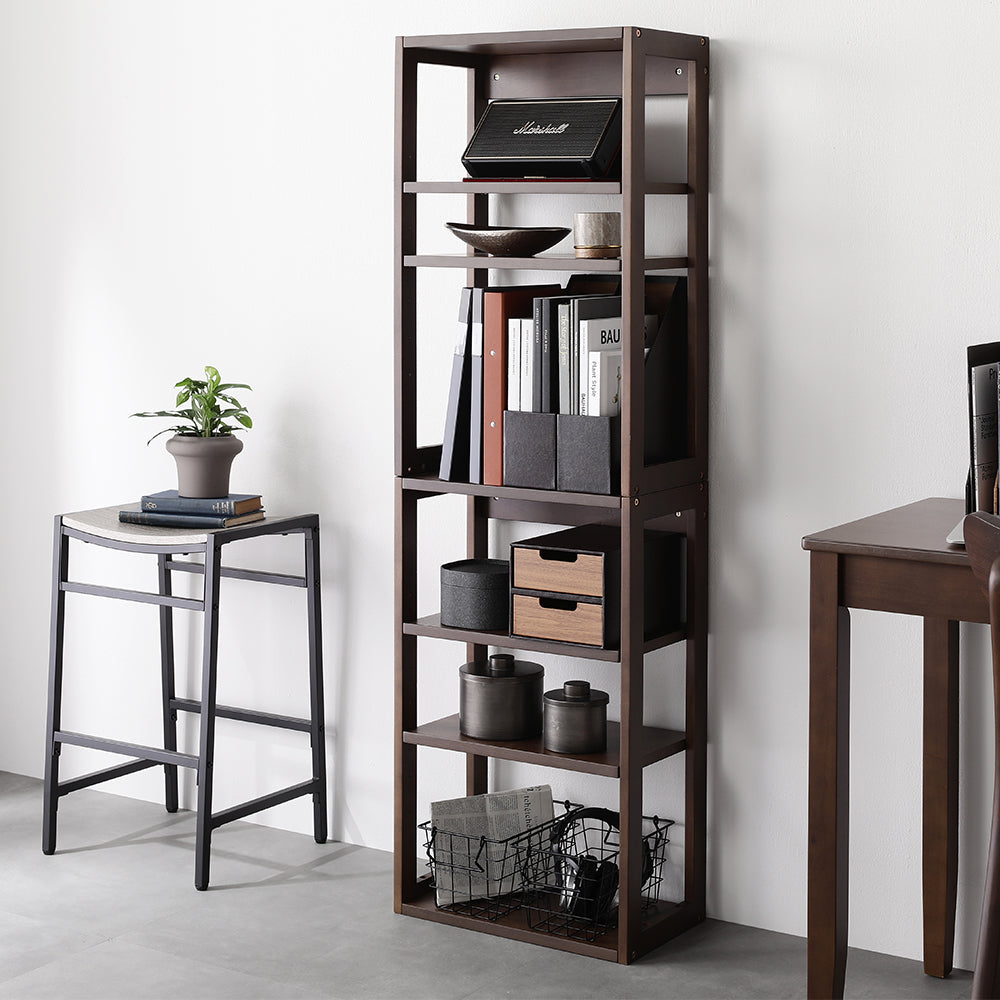 組み替えできる 天然木ラック 『Keiju ケイユ』 分割仕様 ブラウン