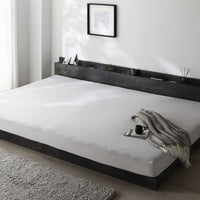 のびのびボックスシーツ 単品 素材(ふっくらタオル) 『Palmoa パルモア』 ファミリーサイズ ライトグレー