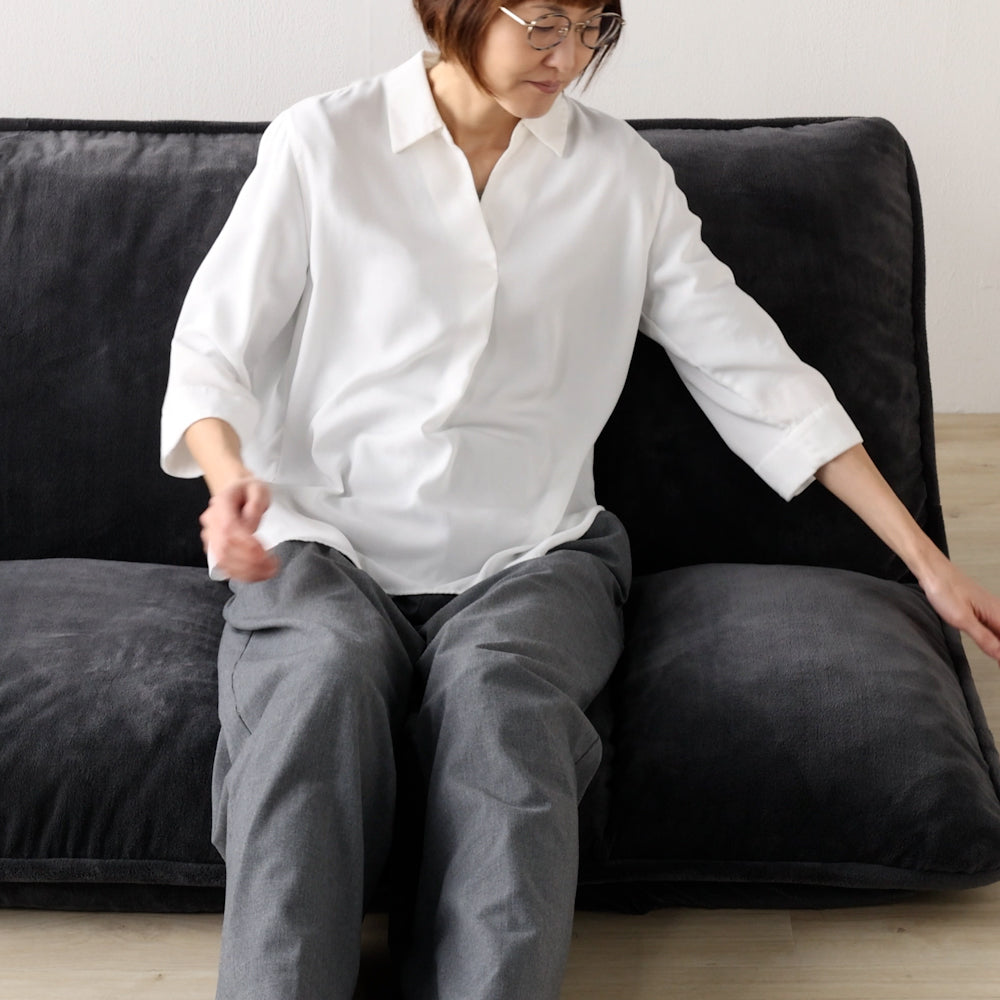 リクライニング　フロアソファ Amazon｜無印良品 リクライニングフロアソファ ベージュ 幅88×奥行78