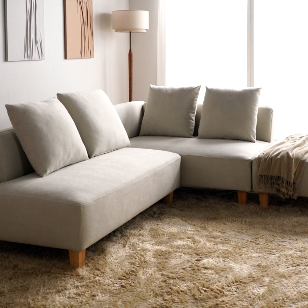 コーナーカウチソファ『NAXAM ナザム』2.5人掛け+カウチソファ+