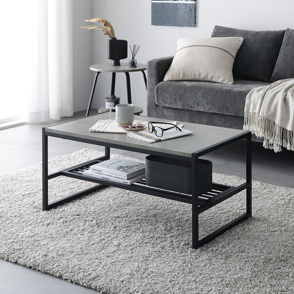 ローテーブル単品（幅80cm） 『Rectico レクティコ』 ストーングレー