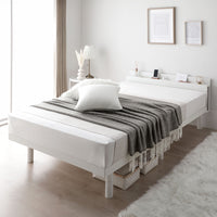 高さ調整可能 パイン材 すのこベッド『Aerus アエラス』：ホワイト