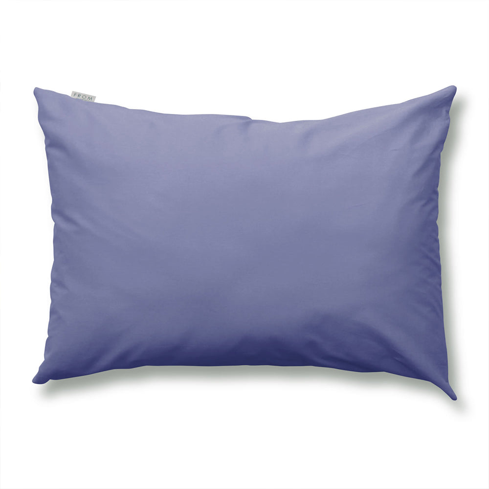 ピローケース単品・グレーブルー×ラベンダーサックス