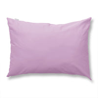 綿100% 天然シルク成分配合 国産寝具 ピローケース 単品 ラベンダー×パープル