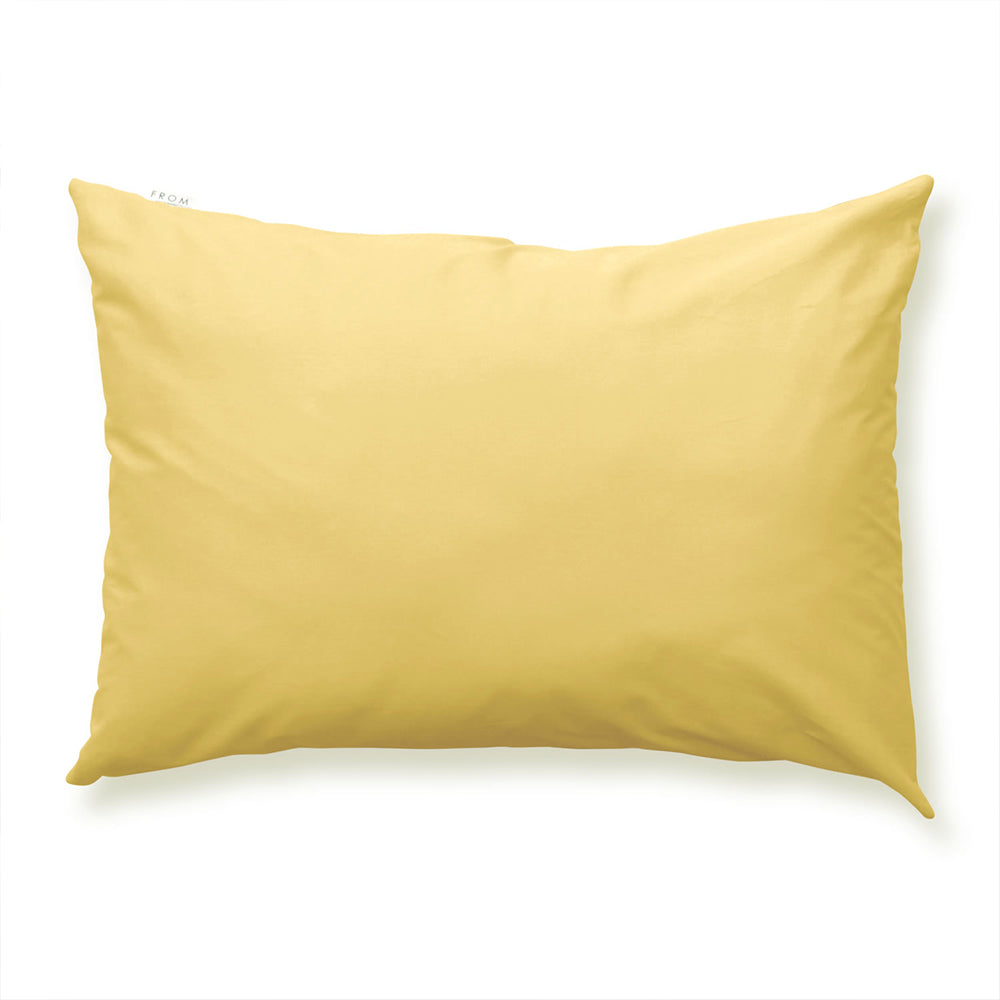 ピローケース単品・マスタードイエロー×クリームイエロー
