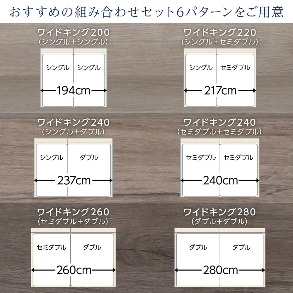 おすすめの組み合わせセット6パターンをご用意