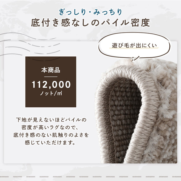 「トルコ製 ウィルトン織り 玄関マット 約50×80cm」の人気の理由③