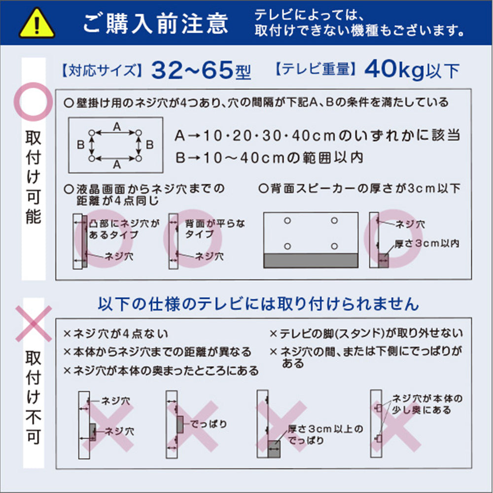 ご購入前注意事項