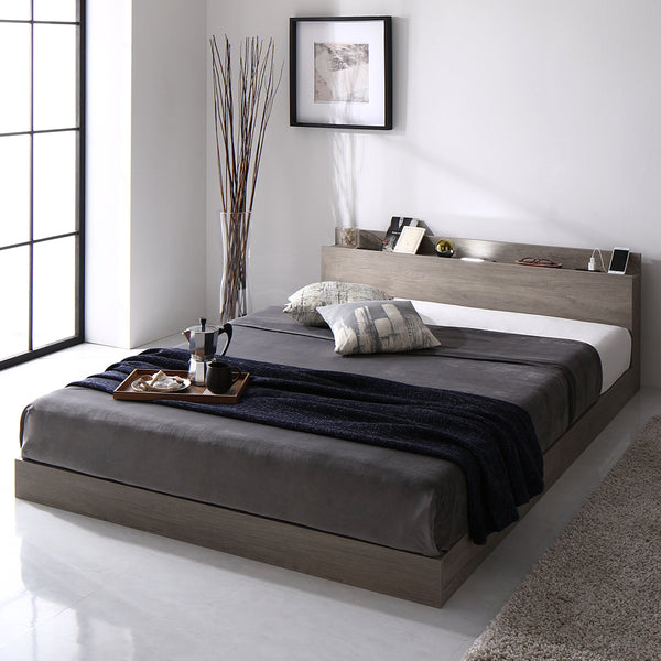 照明&棚付きローベッド 『Famite ファミーテ』