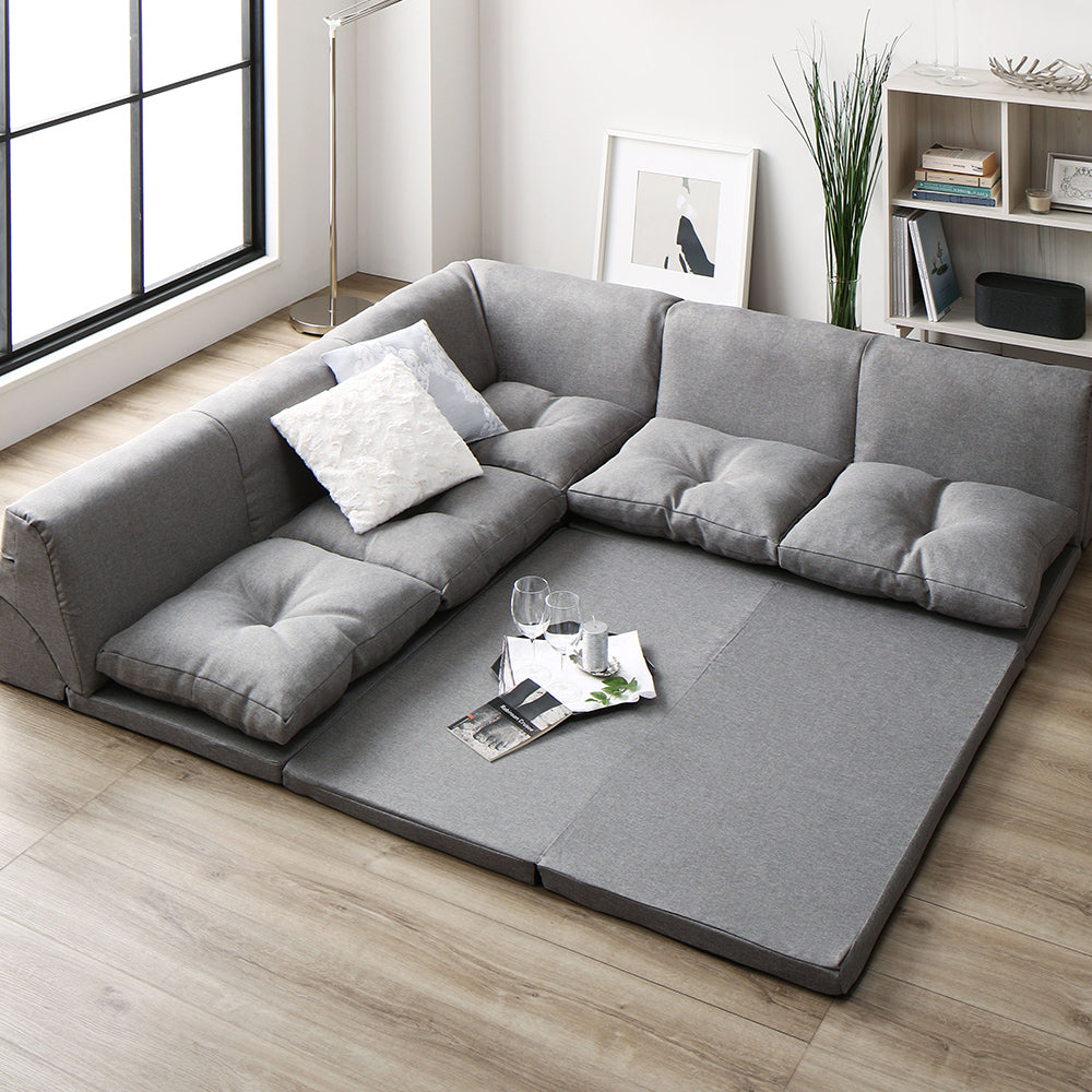 日本製 フロアマット付き ソファセット/使い方自由なフロアコーナー